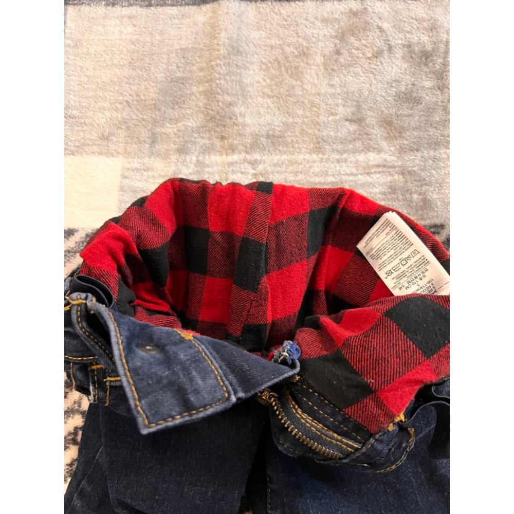 Kids Gap Denim Jeans with Red Plaid Lining Size 5 - Picture 8 of 10